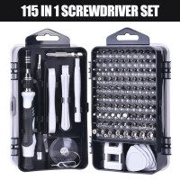 Phone Clock Repair Tools Kit Screwdriver Set Precision 115 In 1 Magnetic Torx Hex Bit Screw Driver Bits Insulated Multitools