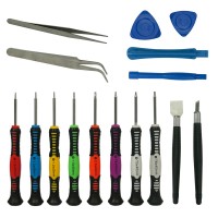 16 in 1 Universal Metal Prying Plastic Crowbar Open Screwdriver Tool Kit for iPhone Laptop Tablet iPad PC Repair Disassemble